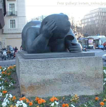Foto escultura de Botero Madrid Plaza Colón